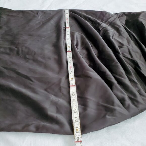 Galina Signature Black Satin Spaghetti Strap Mermaid Dress Gown Sz 18 Glam Goth - Picture 15 of 16